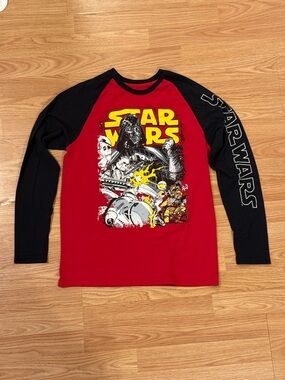 STAR WARS Darth Vader Stormtrooper Battle Long Sleeve T-Shirt - Youth Medium